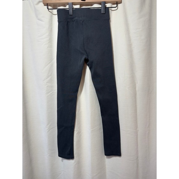 ZARA Kids Ribbed Leggings Gray Size 8 128 Cotton Blend Casual Bottoms - Picture 3 of 5